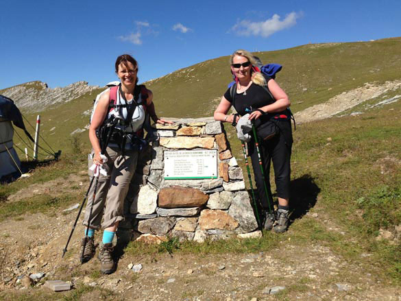 Heather Cowper with friend Julia