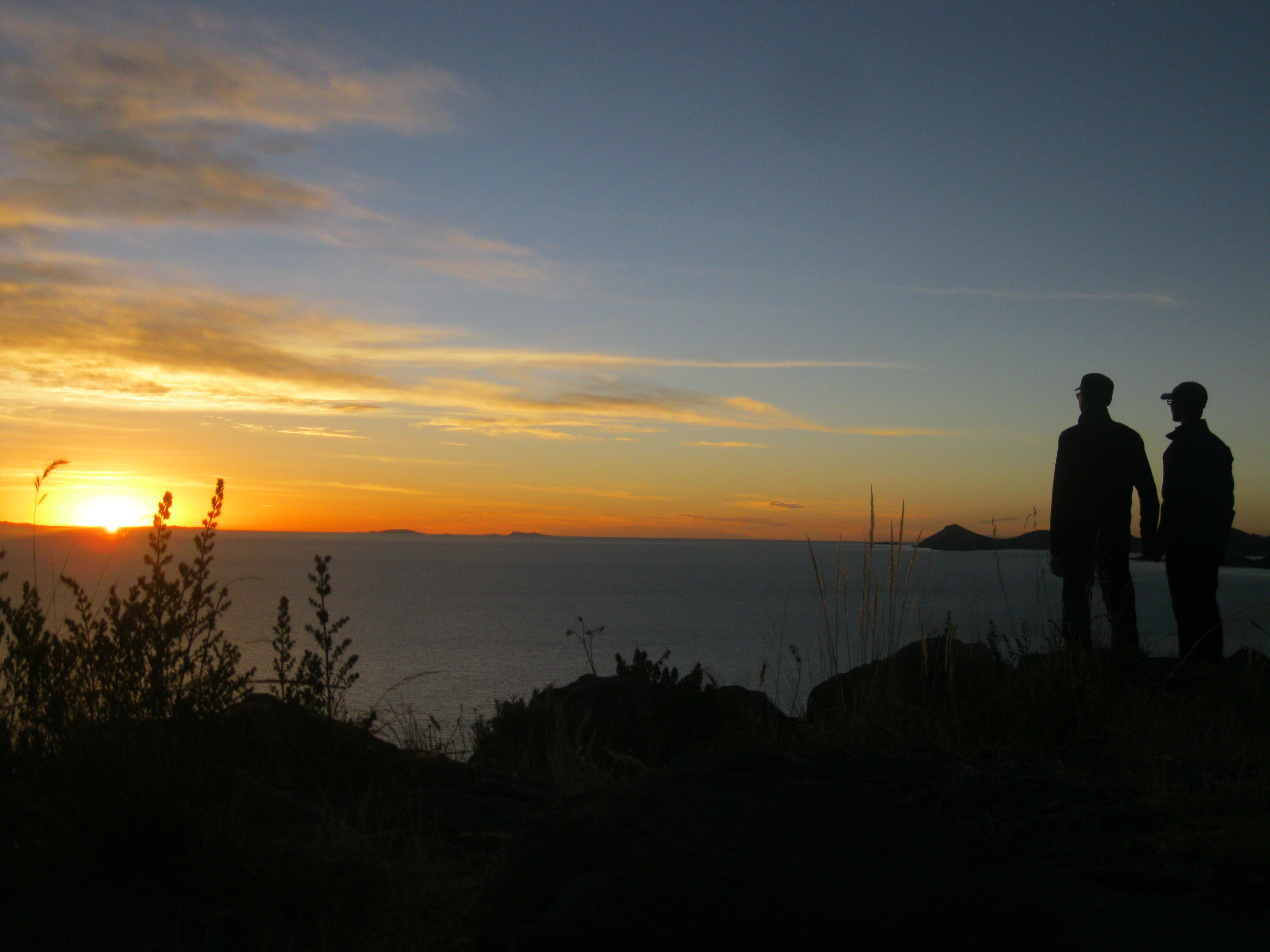 Sam and Zab at Lake Titicaca